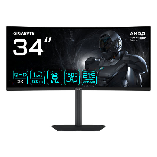 Monitor Gigabyte curvo GS34WQCA - 34"