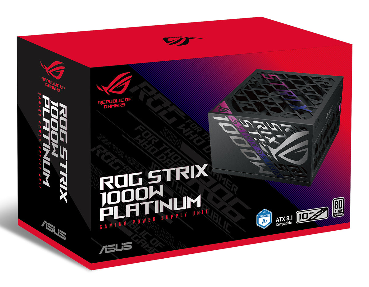 Fonte de Alimentação ASUS ROG Strix 1000W Platinum / 90YE00W1-B0NA00 preto, prateado - imagem 15
