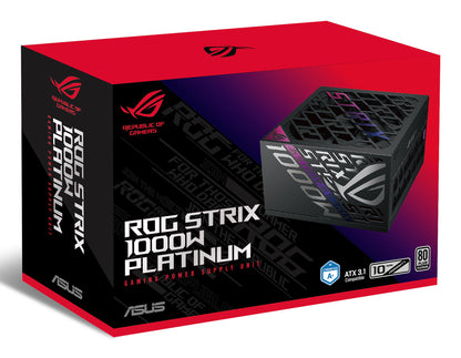 Fonte de Alimentação ASUS ROG Strix 1000W Platinum / 90YE00W1-B0NA00 preto, prateado - imagem 15