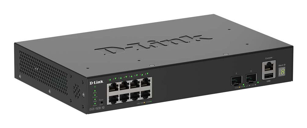 Switch de Rede D-Link DGS-1530-10/E 8xGb 2x10G SFP+