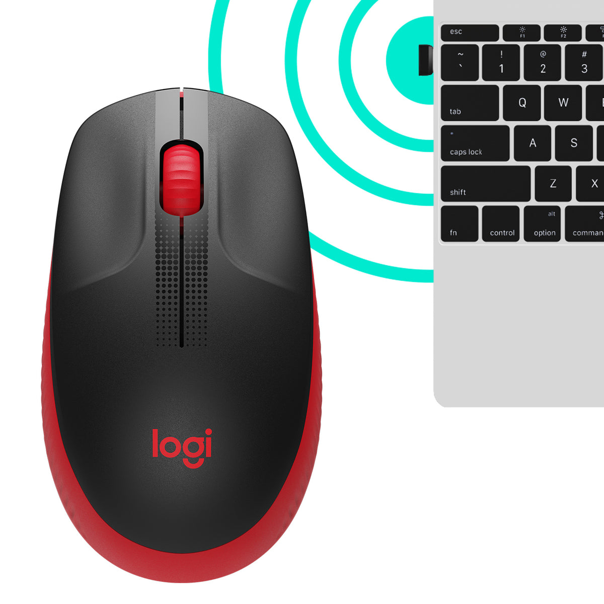 Rato Logitech M190 / 910-005908 vermelho - imagem 4