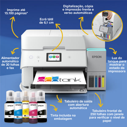 Impressora multifunções Epson Ecotank ET-4956 Branco - imagem 2