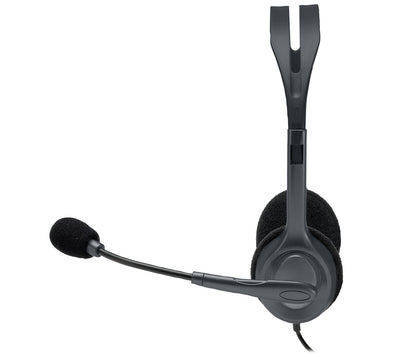 Auscultadores Logitech Auricular+Mic H111 Preto - imagem 6
