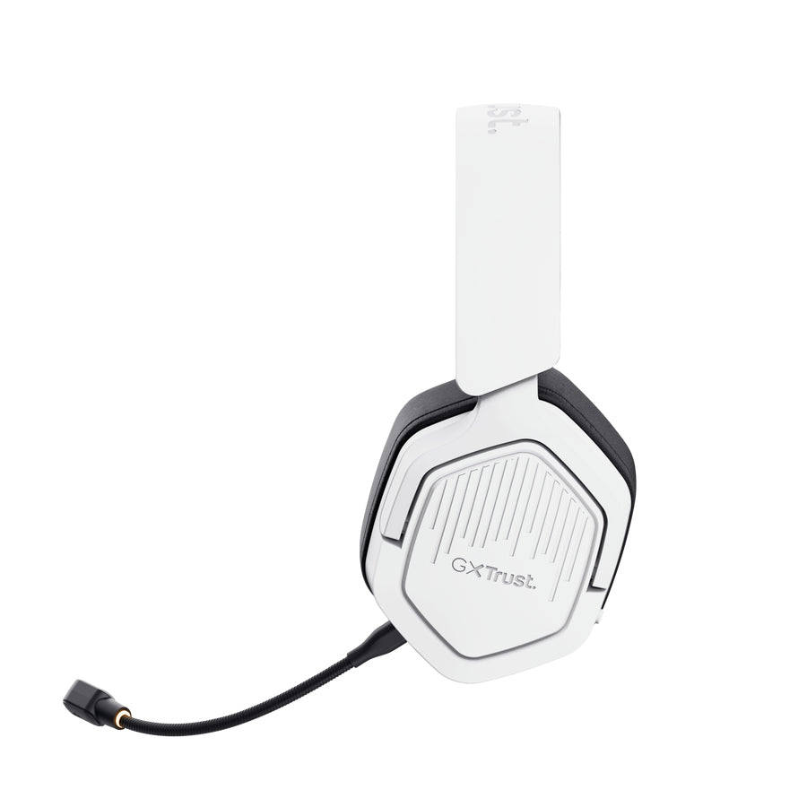Auscultadores Gaming sem fios com microfone Trust Gaming GXT 493PS Carus PS5/ Jack 3.5/ Bluetooth/ branco