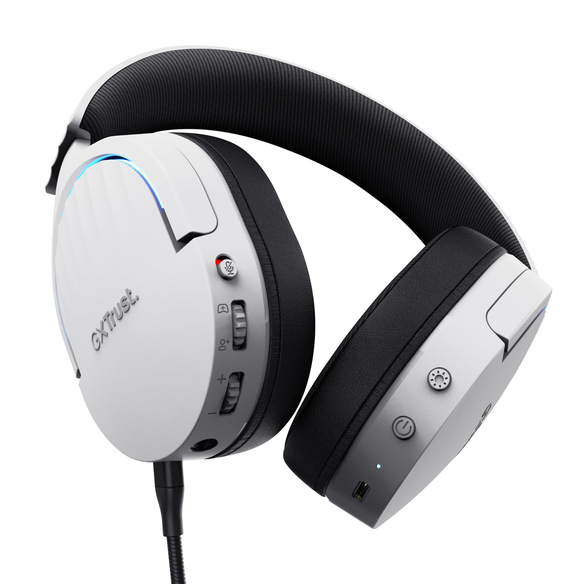 Auscultadores Gaming sem fios com microfone Trust Gaming GXT 491 Fayzo/ Bluetooth/ Jack 3.5/ branco