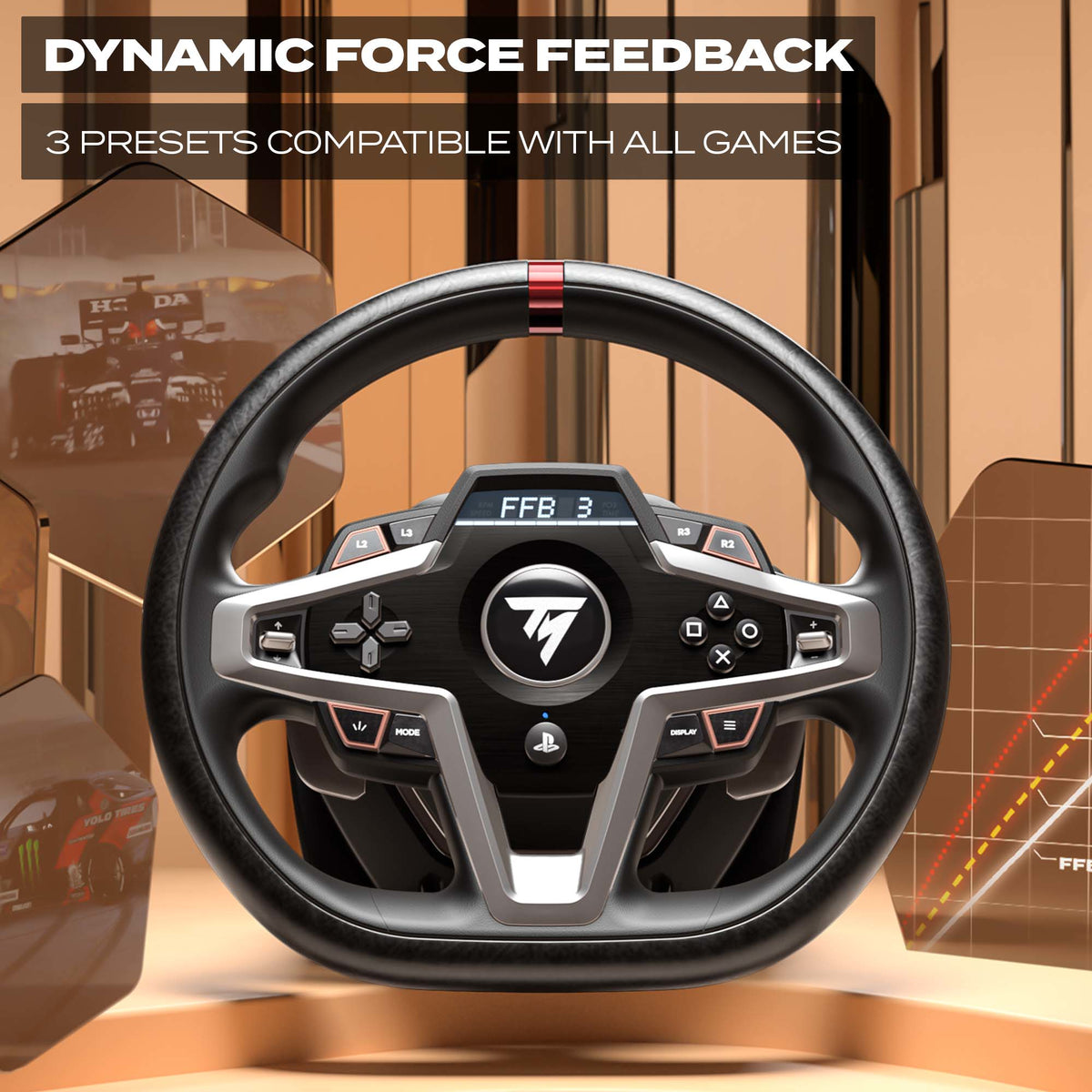 Volante de jogos Thrustmaster T-248, Playstation / 4160783 preto - imagem 19