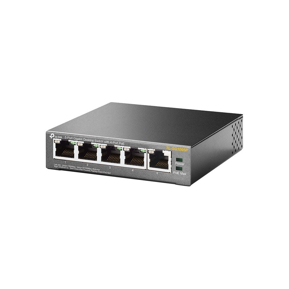 Switch de Rede TP-LINK TL-SG1005P 5xGB 4xPoE - imagem 7