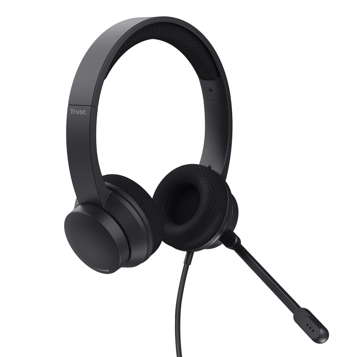 Auscultadores Trust Ayda/ com microfone/ USB/ preto