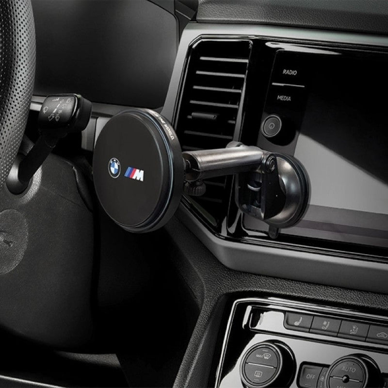 Suporte Magnético BMW Edição M – Fixação em Grelha, Tablier ou Vidro (Preto)
