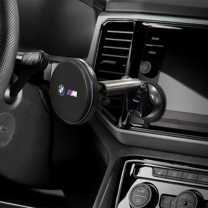 Suporte Magnético BMW Edição M – Fixação em Grelha, Tablier ou Vidro (Preto)