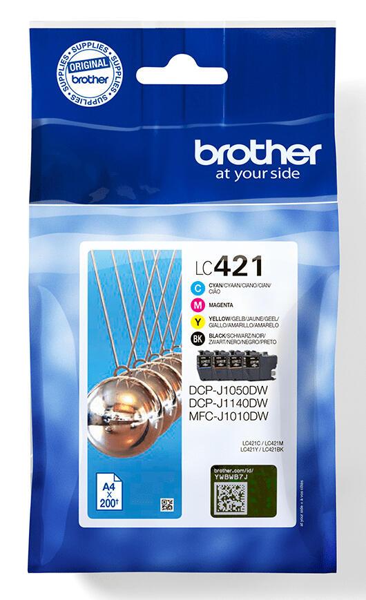 Brother Ink LC-421VAL / LC421VAL BK,C,M,e Multipack - imagem 2