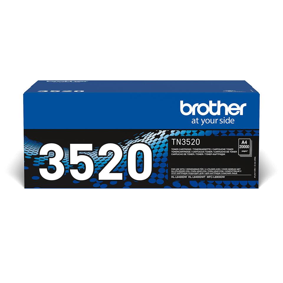Brother Toner TN-3520 / TN3520 preto - imagem 2