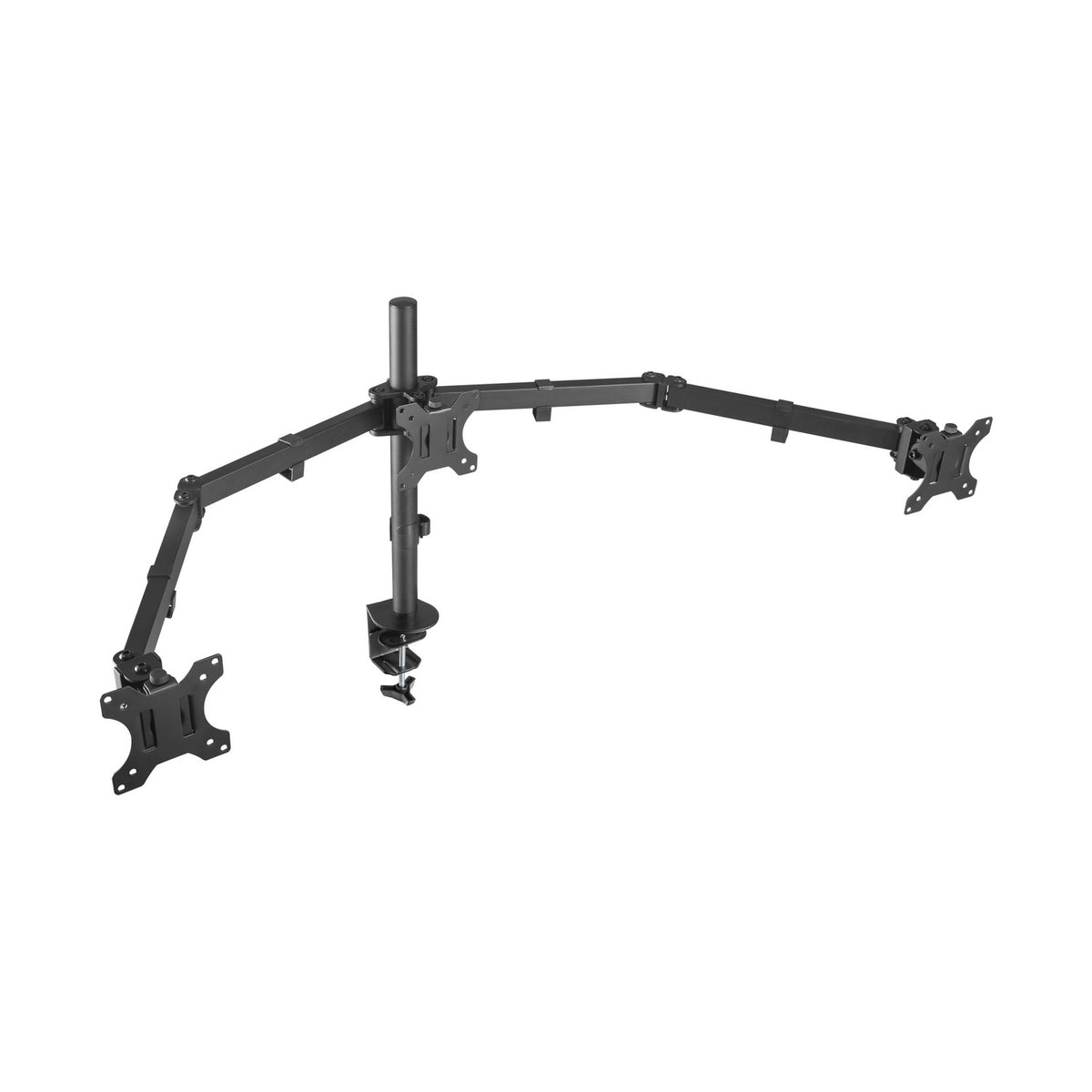 Suporte de mesa para 3 monitores Aisens DT27TSR-061/ Girar/Inclinar/Amarrar 7kg