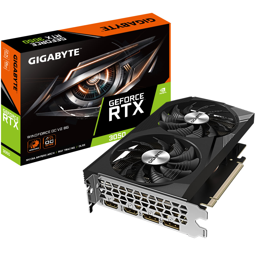 Placa gráfica Gigabyte VGA NVIDIA RTX 3050 WF2OCV2-8GD - imagem 4