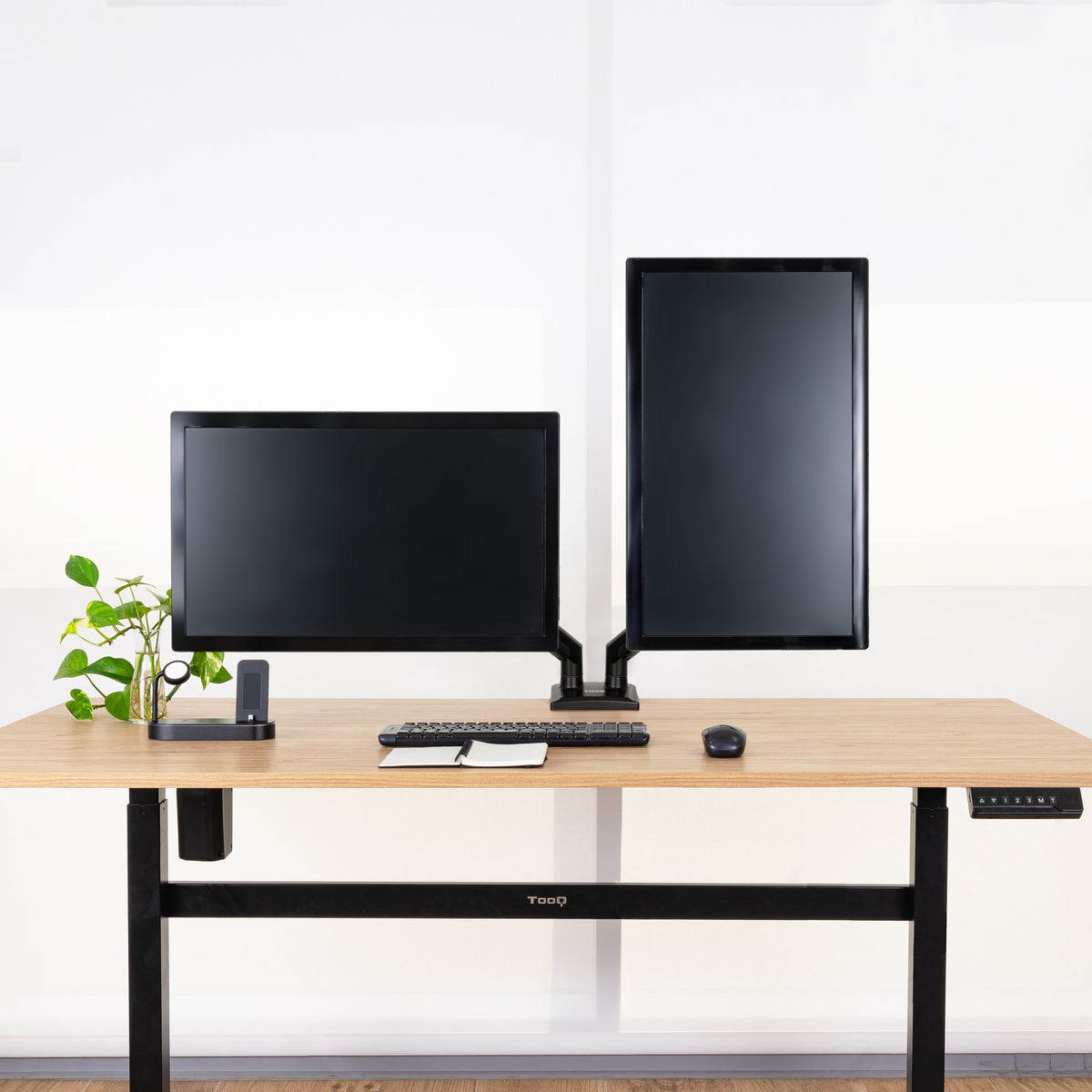 Suporte de Monitor Tooq mesa DB1434TNR-B 2 brazos 13-34" - imagem 7