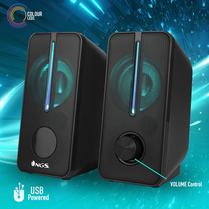 Coluna NGS Colunas de jogos RGB 12W USB GSX-150 - imagem 9