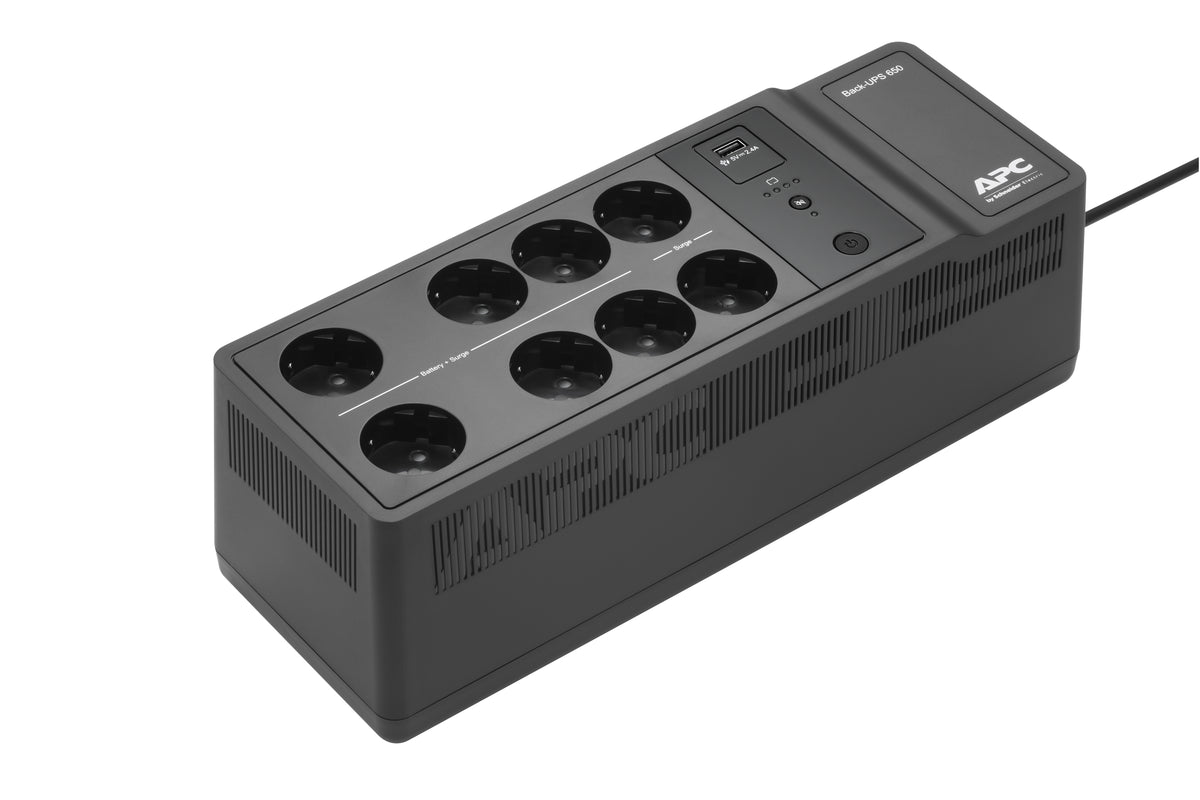 UPS APC Back 650VA/400W 8 tomas Schuko USB A+C - imagem 11