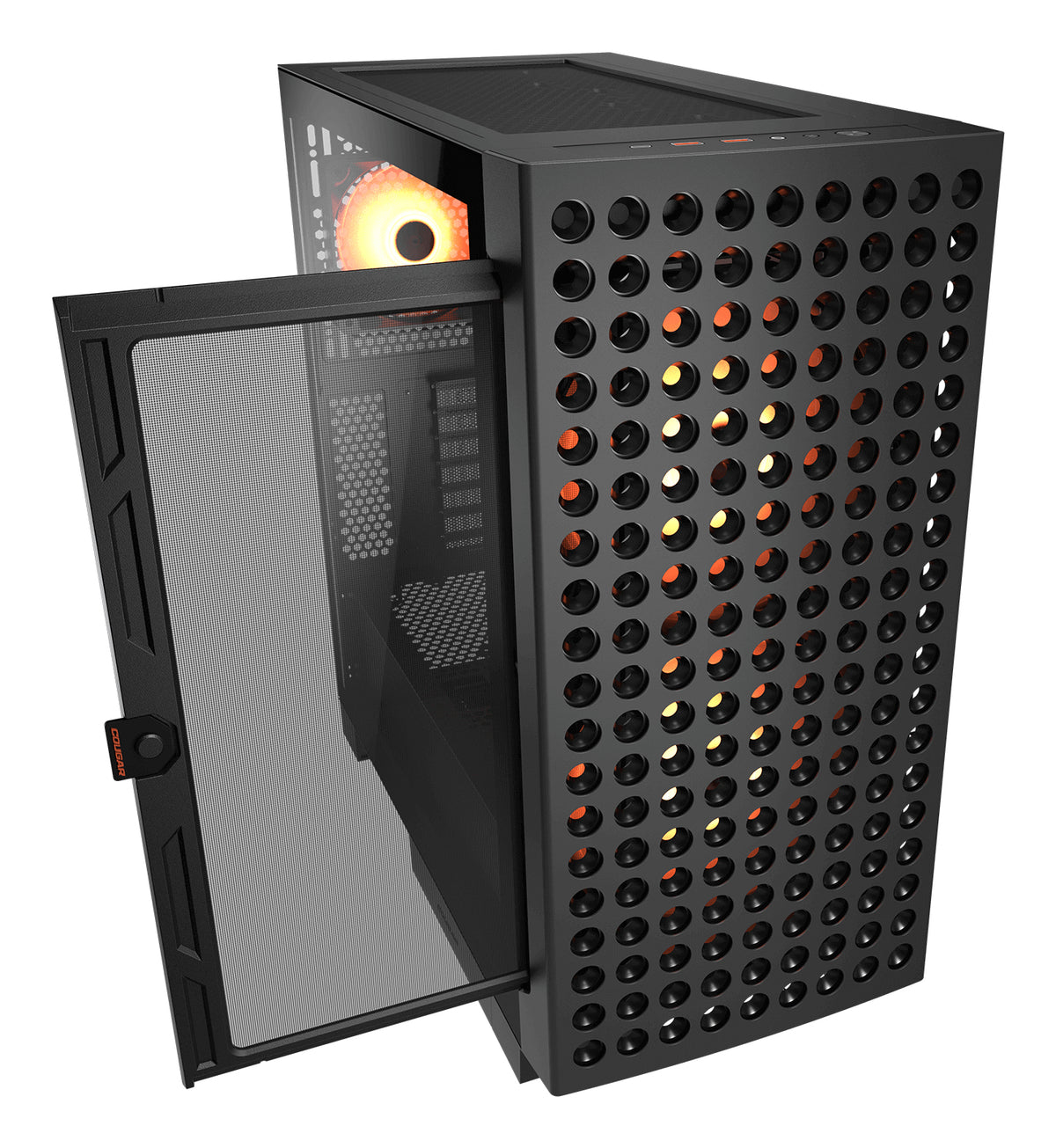 Caixa de Computador Cougar Caja Semitorre Airface Eco Rgb preto - imagem 7