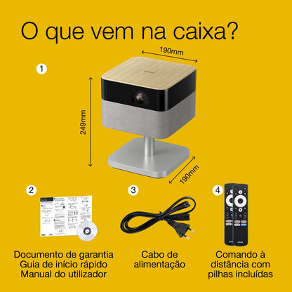 Projetor Epson Lifestudio Flex EF-72 / V11HB76640 preto, oak, prateado - imagem 8