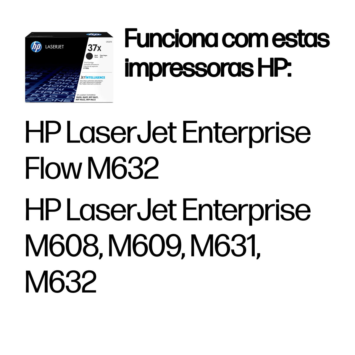 HP Toner 37X / CF237X preto Standard - imagem 3