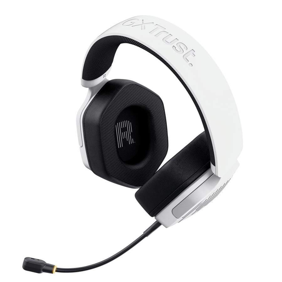 Auscultadores Gaming sem fios com microfone Trust Gaming GXT 493PS Carus PS5/ Jack 3.5/ Bluetooth/ branco