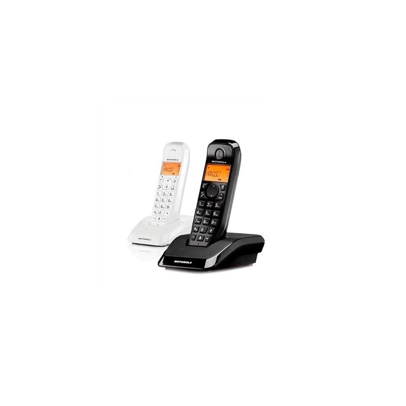 Telefone sem Fios MOTOROLA S1202 Telefono DECT DUO Branco / Preto