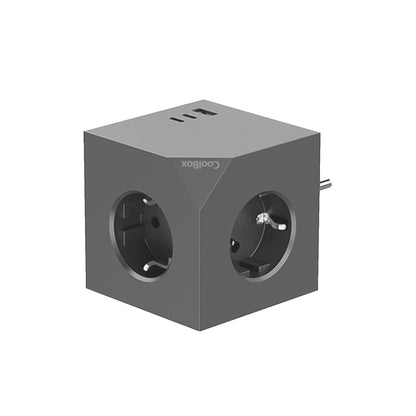 Coolbox CUBIK Base 3 Enchufes Carga USB C+A - imagem 3