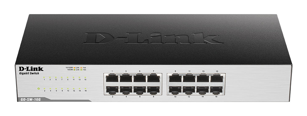 Switch de Rede D-Link GO-SW-16G 16xGB Metal