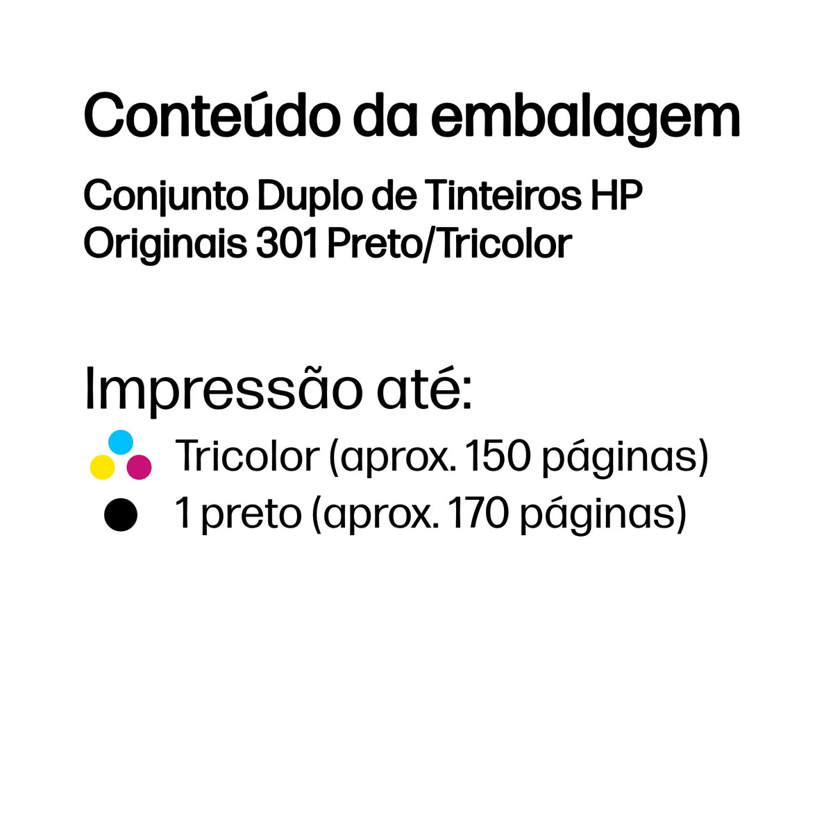 HP Ink 301 / N9J72AE BK,C,M,e Multipack - imagem 4