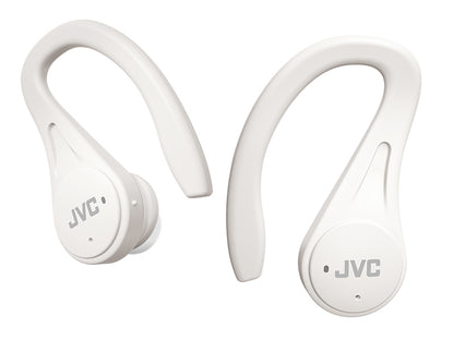 Auscultadores Bluetooth JVC HA-EC25T com caixa de acusação/ Autonomia 7.5h/ Branco