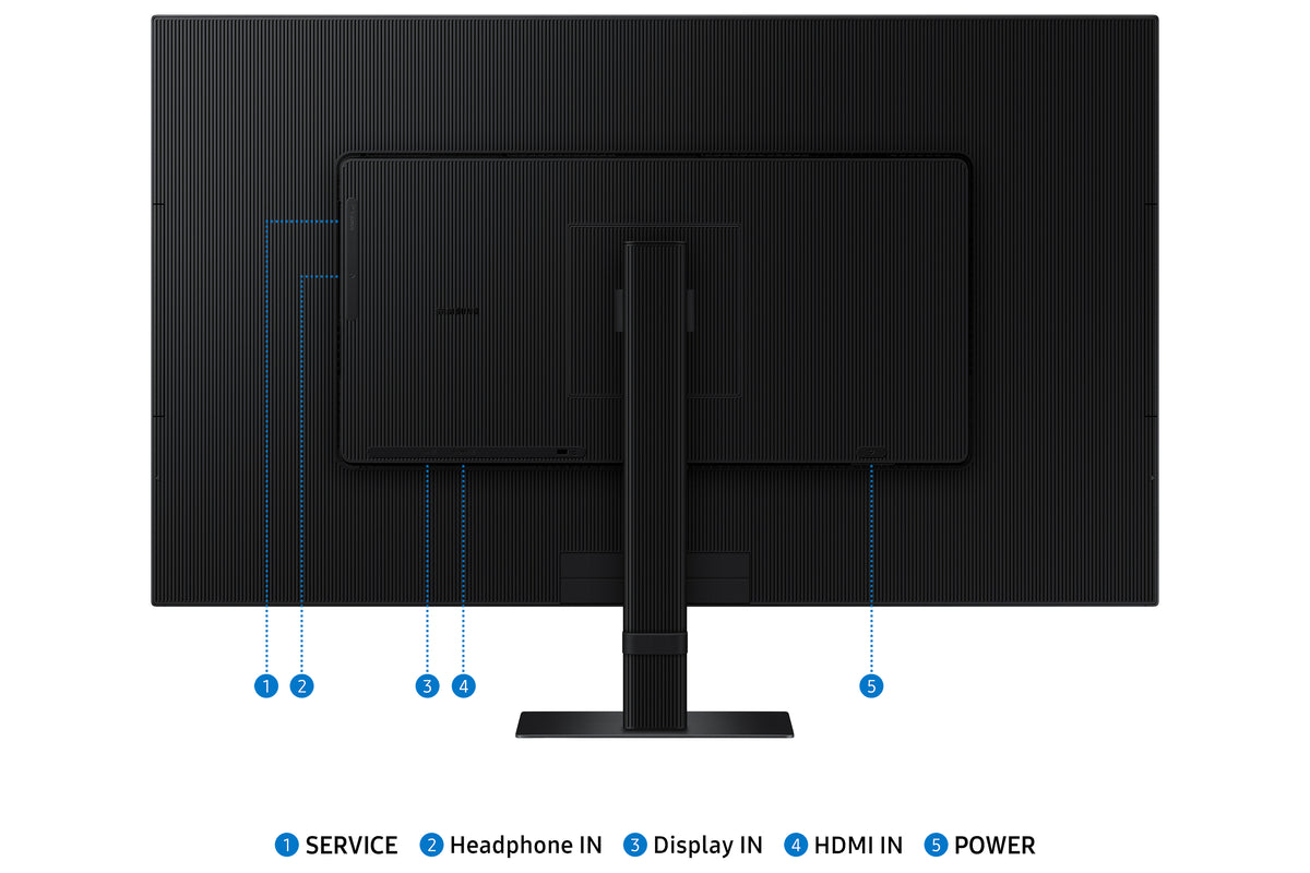Monitor Samsung ViewFinity LS32D700EAU / LS32D700EAUXEN preto - imagem 12