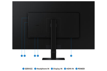 Monitor Samsung ViewFinity LS32D700EAU / LS32D700EAUXEN preto - imagem 12