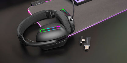 Auscultadores de jogos sem fios com microfone Mars Gaming MHWPRO/ Jack 3.5/ Bluetooth/ Preto