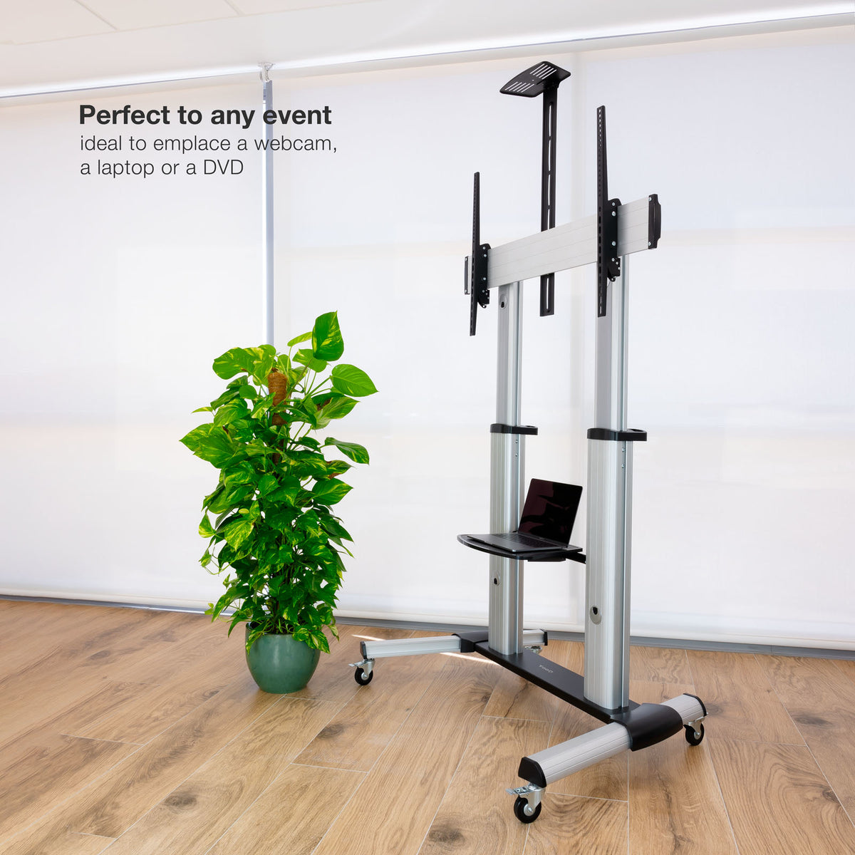 Tooq FS20300M-B Soporte suelo 60"-100" aluminio co - imagem 9