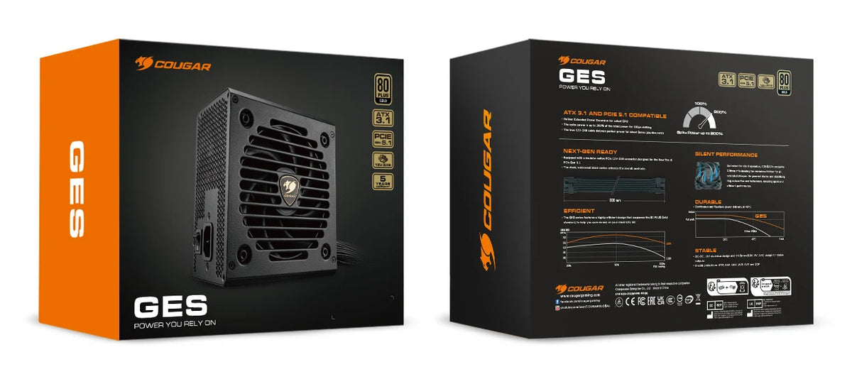 Fonte de Alimentação Cougar Fuente GES 750w 80+ Gold - imagem 13