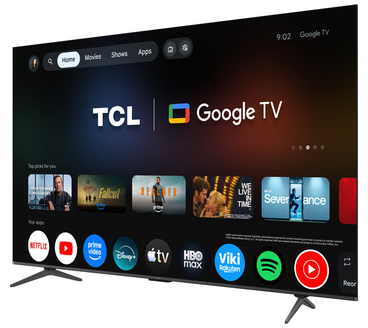 Televisão TCL 85P8L TV 85" QD-Mini LED 4K UHD SMTV Google TV - imagem 7