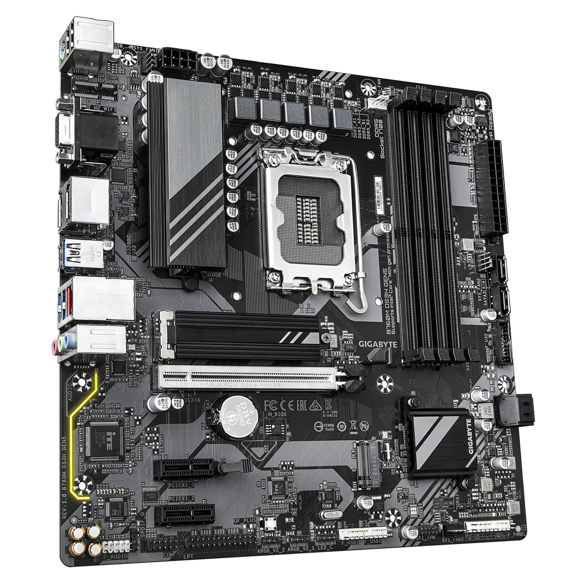 Gigabyte Placa Base B760M DS3H GEN5 mATX LGA1700 - imagem 7
