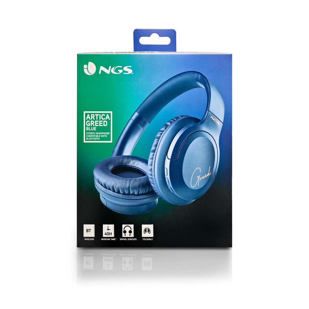 Auscultadores NGS AURICULAR SUPRAURAL INALAMB BT ARTICAGREEDBLUE - imagem 13