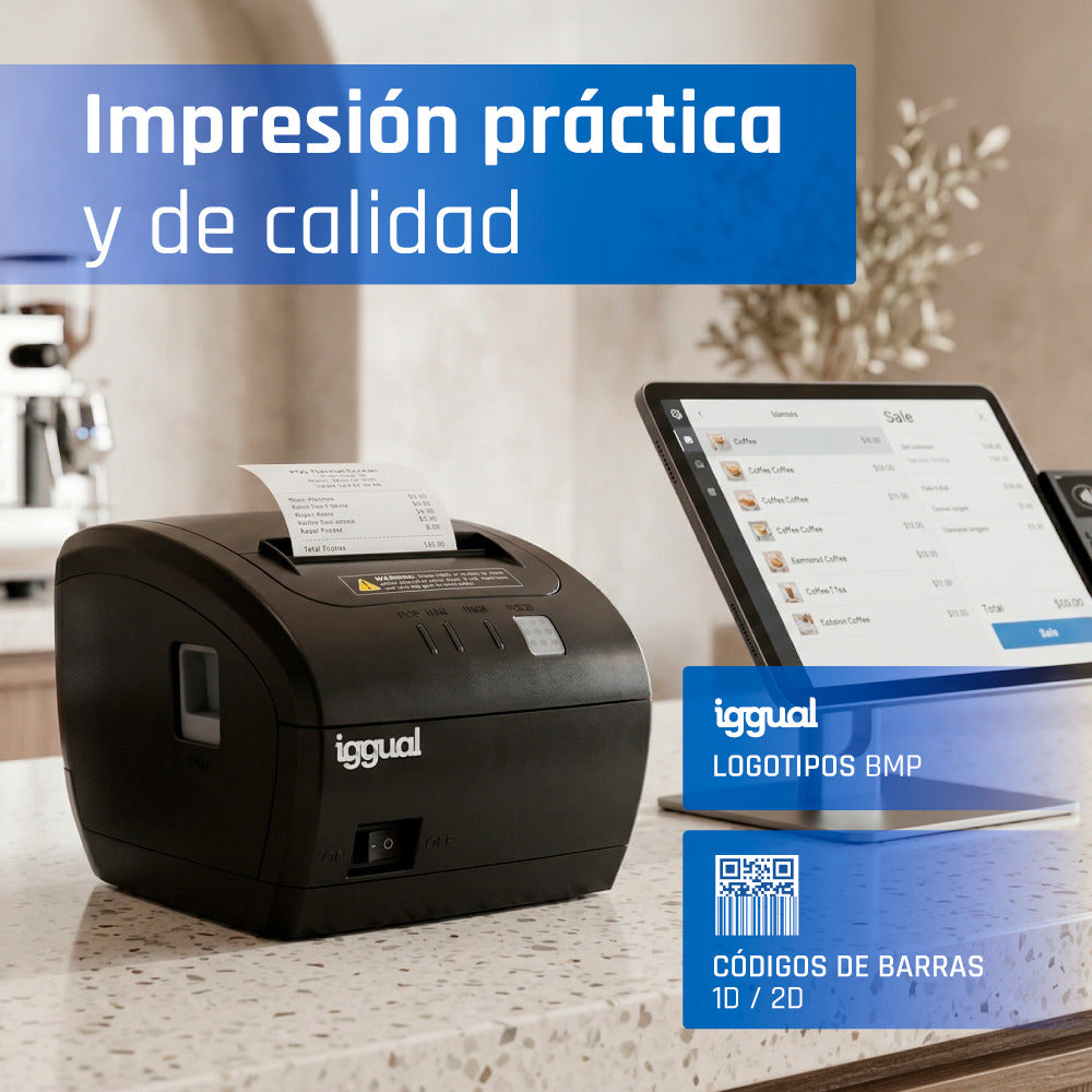 Impressora iggual térmica TP7001 USB+RS232+RJ45 - imagem 235
