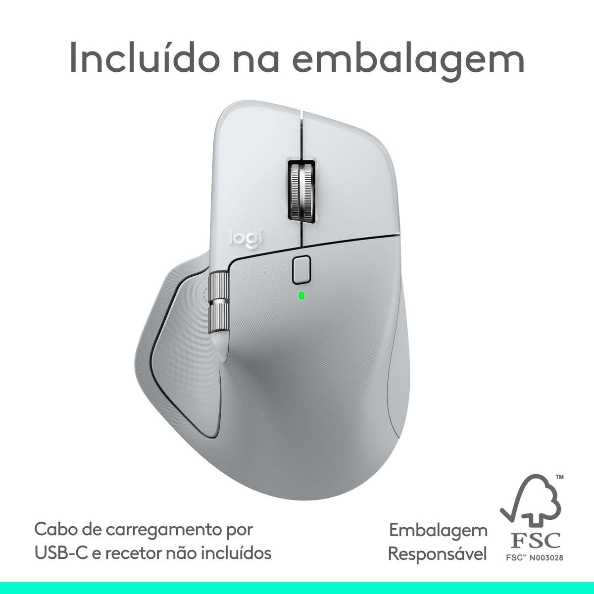 Rato Logitech MX Master 4 for Mac / 910-007576 prateado, branco - imagem 17