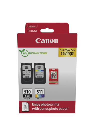 Canon Ink PG-510/CL-511 / 2970B017 BK,C,M,e - imagem 2