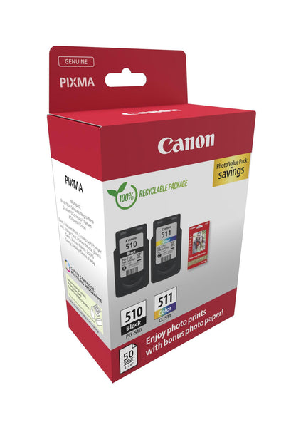 Canon Ink PG-510/CL-511 / 2970B017 BK,C,M,e - imagem 3
