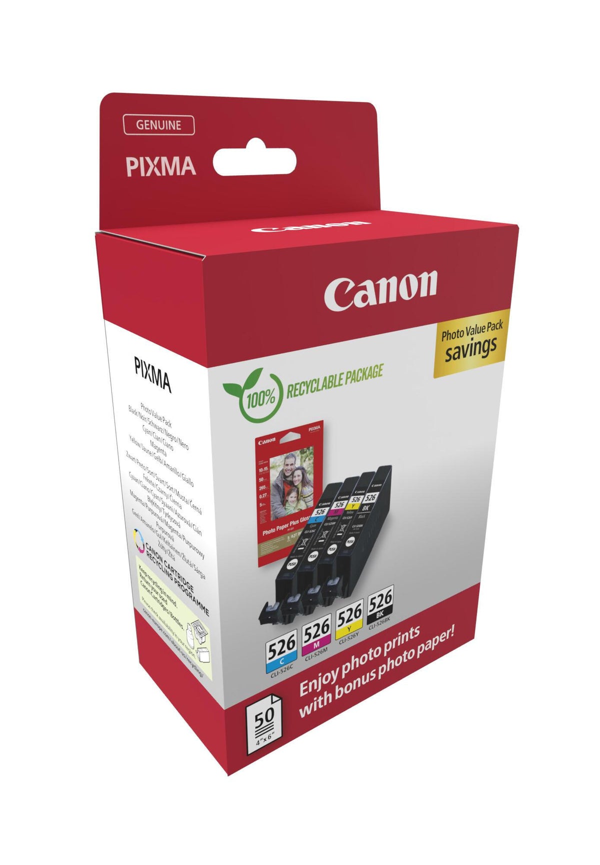 Canon Ink CLI-526 / 4540B019 BK,C,M,e - imagem 3