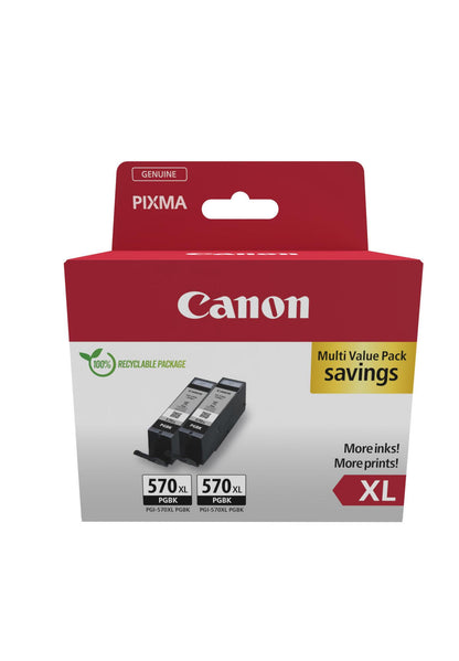 Canon Ink PGI-570XL / 0318C010 preto conjunto de 2 - imagem 2