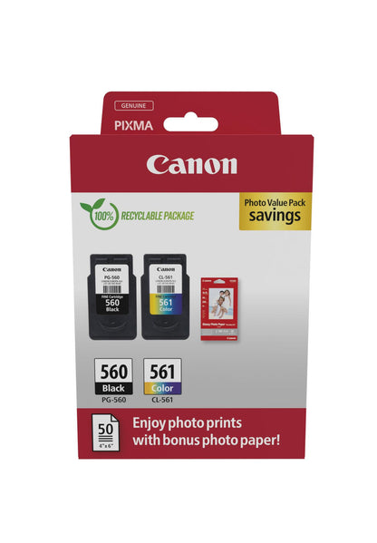 Canon Ink PG-560/CL-561 / 3713C008 BK,C,M,e - imagem 2
