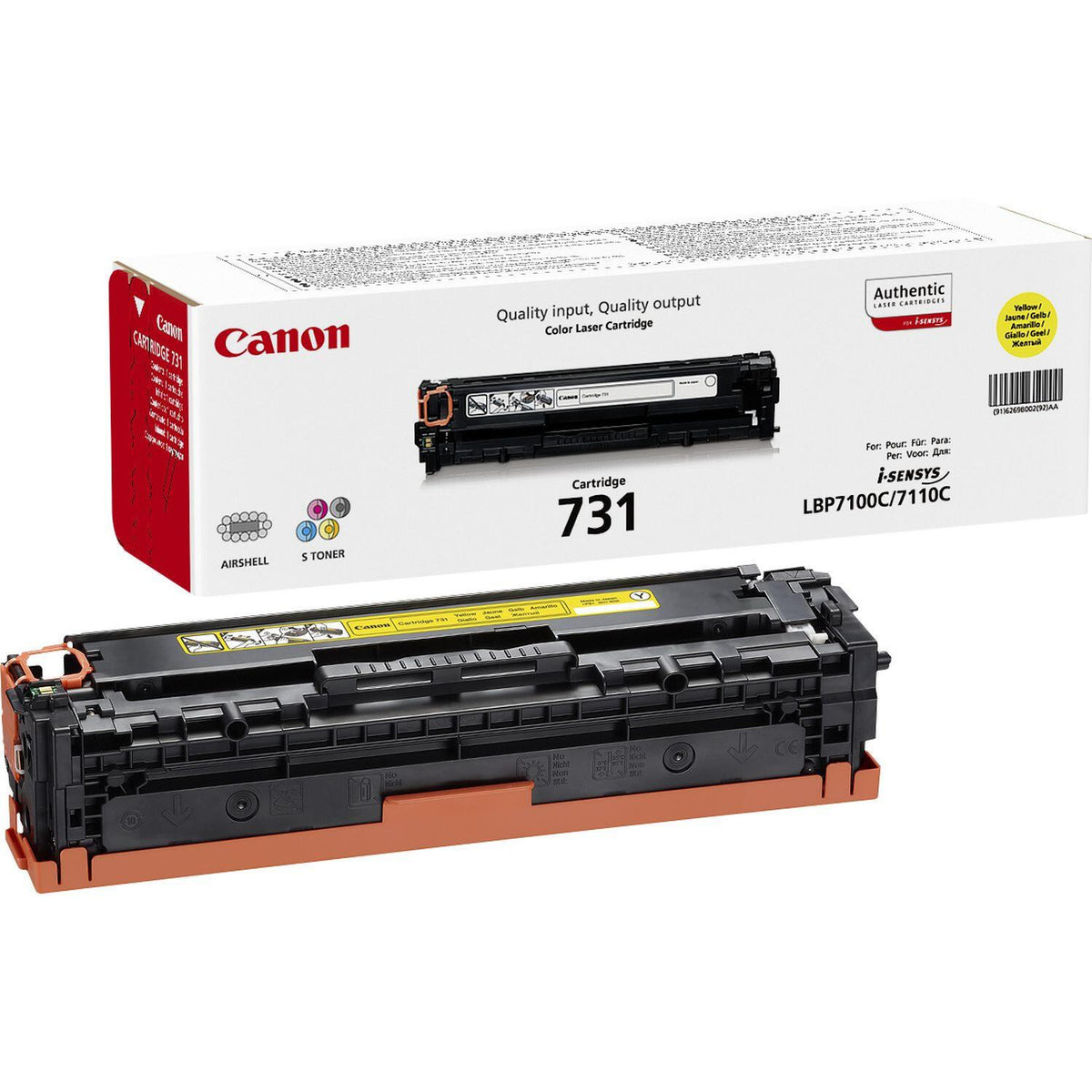 Canon Toner 731 / 6269B002 amarelo Standard - imagem 4
