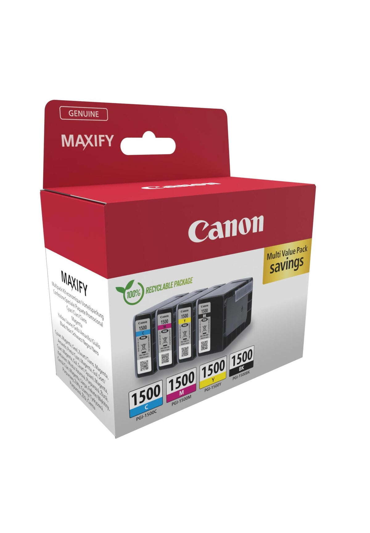 Canon Ink PGI-1500 / 9218B006 BK,C,M,e Standard - imagem 3