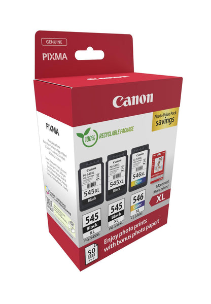 Canon Ink PG-545XL/CL-546XL / 8286B015 BK,C,M,e XL Multipack - imagem 3
