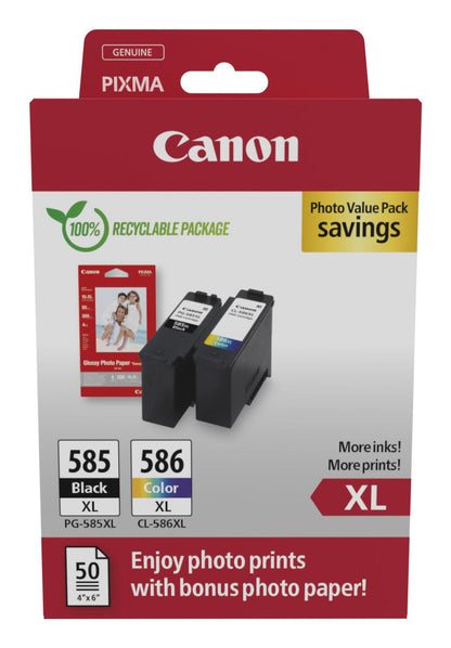 Canon Ink PG-585XL/CL-586XL / 6204C005 BK,C,M,e XL Multipack - imagem 2