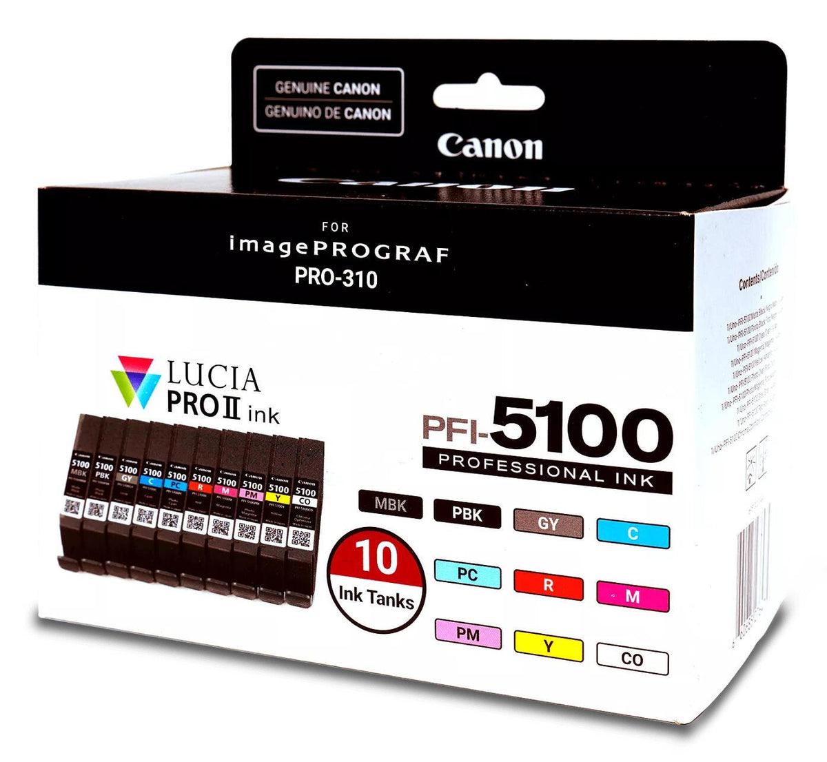 Canon Ink PFI-5100 / 6951C009 Multicoloured 10-Pack - imagem 4
